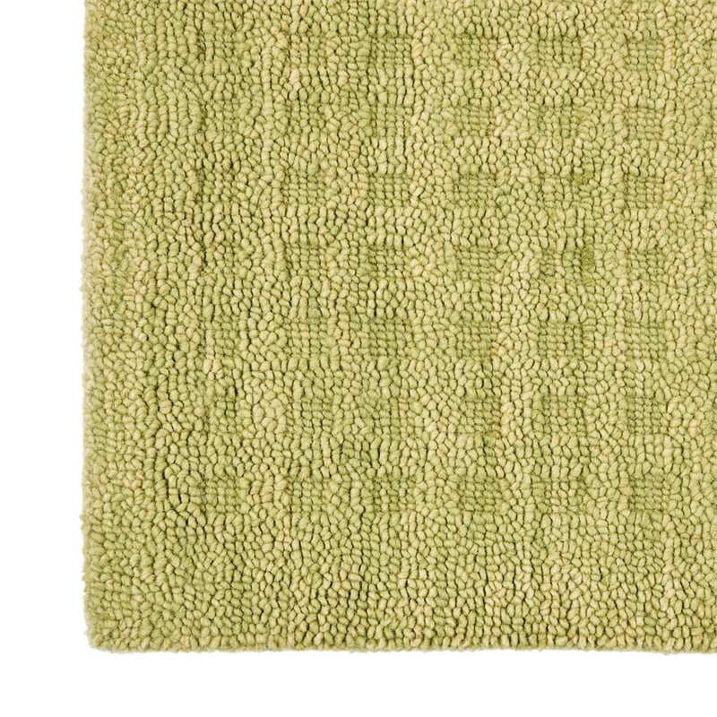 Nourison Perris Rectangle Contemporary Wool Area Rug in Green