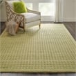 Nourison Perris Rectangle Contemporary Wool Area Rug in Green
