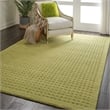 Nourison Perris Rectangle Contemporary Wool Area Rug in Green