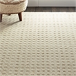 Nourison Perris Rectangle Contemporary Wool Area Rug in Ivory