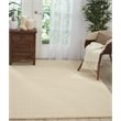 Nourison Perris Rectangle Contemporary Wool Area Rug in Ivory