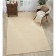 Nourison Perris Rectangle Contemporary Wool Area Rug in Ivory