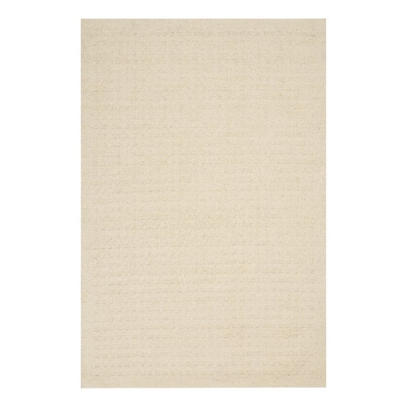 Nourison Perris Rectangle Contemporary Wool Area Rug in Ivory