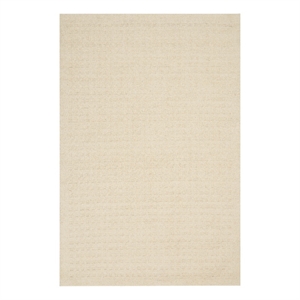 Nourison Perris Rectangle Contemporary Wool Area Rug in Ivory