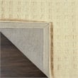 Nourison Perris Rectangle Contemporary Wool Area Rug in Ivory