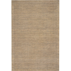 Nourison Perris Rectangle Contemporary Wool Area Rug in Latte