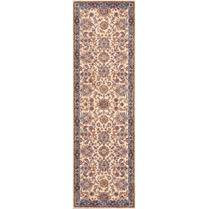 Nourison Reseda Runner Traditional Polyester Area Rug in Cream