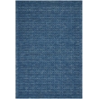 Nourison Perris Rectangle Contemporary Wool Area Rug in Navy