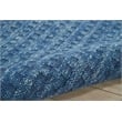 Nourison Perris Rectangle Contemporary Wool Area Rug in Navy