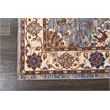 Nourison Reseda Rectangle Traditional Polyester Area Rug in Sky