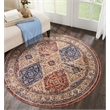 Nourison Reseda Round Shape Traditional Polyester Area Rug in Multi-Color