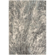 Nourison Soma Rectangle Contemporary Polyester Area Rug in Charcoal/Ivory