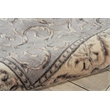Nourison Somerset Rectangle Traditional Polyester Acrylic Area Rug in Silver