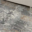 Nourison Solace Rectangle Polypropylene Polyester Area Rug in Gray/Beige
