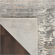 Nourison Solace Rectangle Polypropylene Polyester Area Rug in Gray/Beige