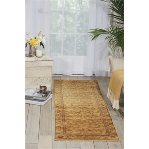 Nourison Somerset Runner Traditional Polyester Acrylic Area Rug in Ivory