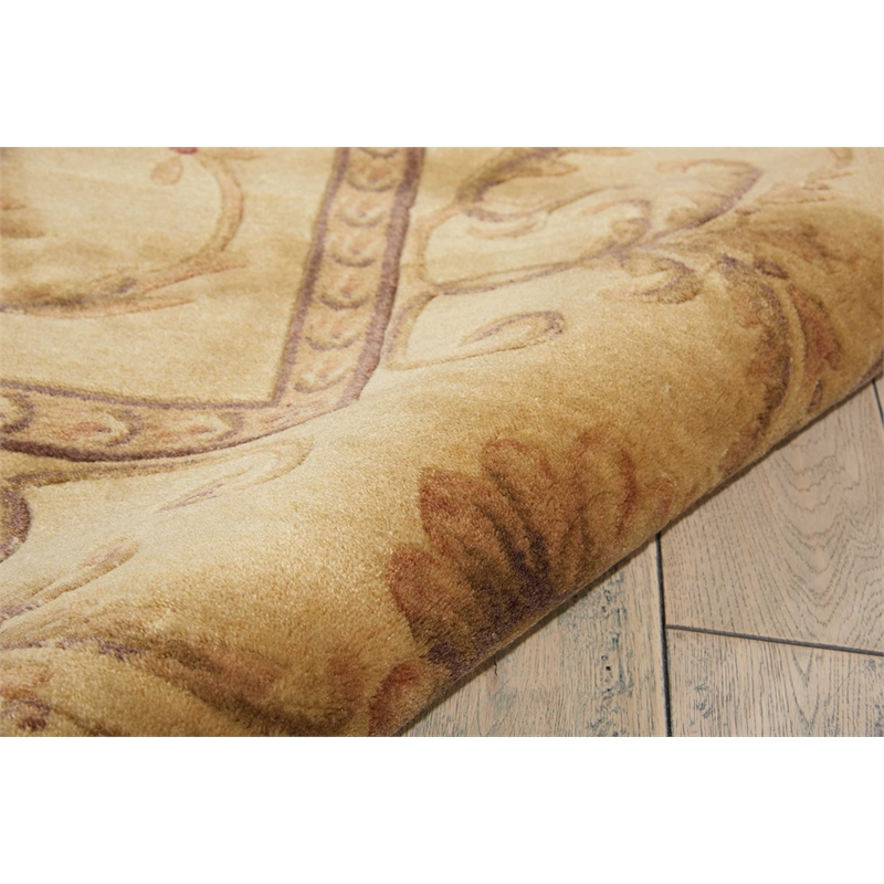 Nourison Somerset Rectangle Traditional Polyester Acrylic Area Rug in Ivory