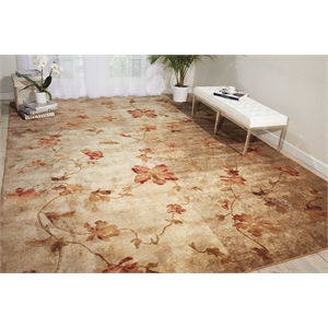 Nourison Somerset Rectangle Polyester Acrylic Area Rug in Multi-Color