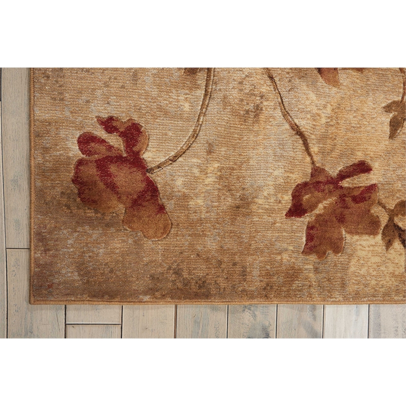 Nourison Somerset Rectangle Polyester Acrylic Area Rug in Multi-Color