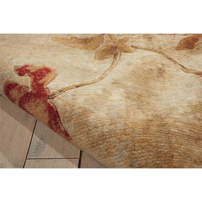 Nourison Somerset Rectangle Polyester Acrylic Area Rug in Multi-Color