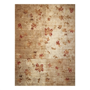 nourison somerset rectangle polyester acrylic area rug in multi-color