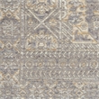 Nourison Silken Weave Rectangle Luxcelle Polyester Area Rug in Gray/Beige