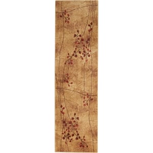 Nourison Somerset 6' Runner Brown Fabric Rustic Area Rug (6' Runner)