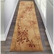 Nourison Somerset 10' Runner Brown Fabric Rustic Area Rug (10' Runner)