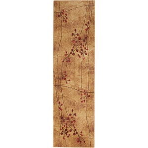 Nourison Somerset 8' Runner Brown Fabric Rustic Area Rug (8' Runner)