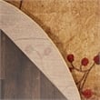 Nourison Somerset 8' x Round Brown Fabric Rustic Area Rug (8' Round)