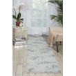 Nourison Somerset 6' Runner Gray and Blue Fabric Bohemian Area Rug (6' Runner)