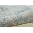 Nourison Somerset 8' Runner Gray and Blue Fabric Bohemian Area Rug (8' Runner)