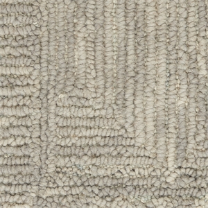 Nourison Vail 63x87&quot Rectangle Contemporary Wool Area Rug in Ivory