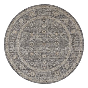 Nourison Nyle 7'10&quot x round Slate Multicolor Bohemian Indoor Rug