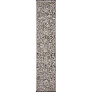 Nourison Nyle 2'3&quot x 12' Navy Multicolor Bohemian Indoor Rug