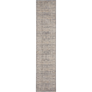 Nourison Nyle 2'3&quot x 8' Ivory Slate Bohemian Indoor Rug