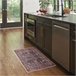 Nourison Washable Brilliance 2' x 4' Navy/Brick Vintage Indoor Rug Polyester