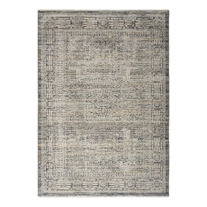 Nourison Nyle 5'3&quot x 7'10&quot Ivory Slate Bohemian Indoor Rug