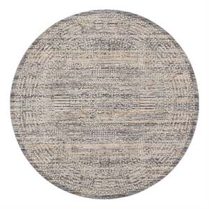 Nourison Nyle 7'10&quot x round Ivory Slate Bohemian Indoor Rug