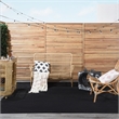 Nourison Nourison Essentials 9' x Square Black Fabric Outdoor Rug