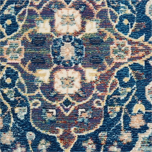 Nourison Global Vintage 48x72&quot Rectangle Fabric Area Rug in Multi-Color