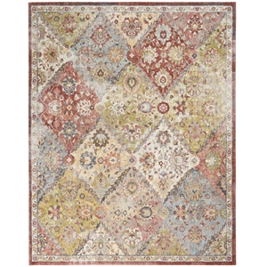 Nourison Juniper 108x144&quot Rectangle Transitional Fabric Area Rug in Multi-Color