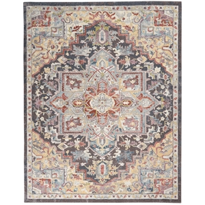 Nourison Juniper 108x144&quot Traditional Fabric Indoor Area Rug in Multi-Color