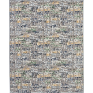Nourison Urban Chic 108x144&quot Rectangle Fabric Area Rug in Multi-Color