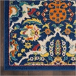 Nourison Allur 9' x 12' Navy Multicolor Fabric Bohemian Area Rug (9' x 12')