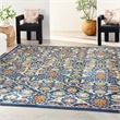 Nourison Allur 9' x 12' Navy Multicolor Fabric Bohemian Area Rug (9' x 12')