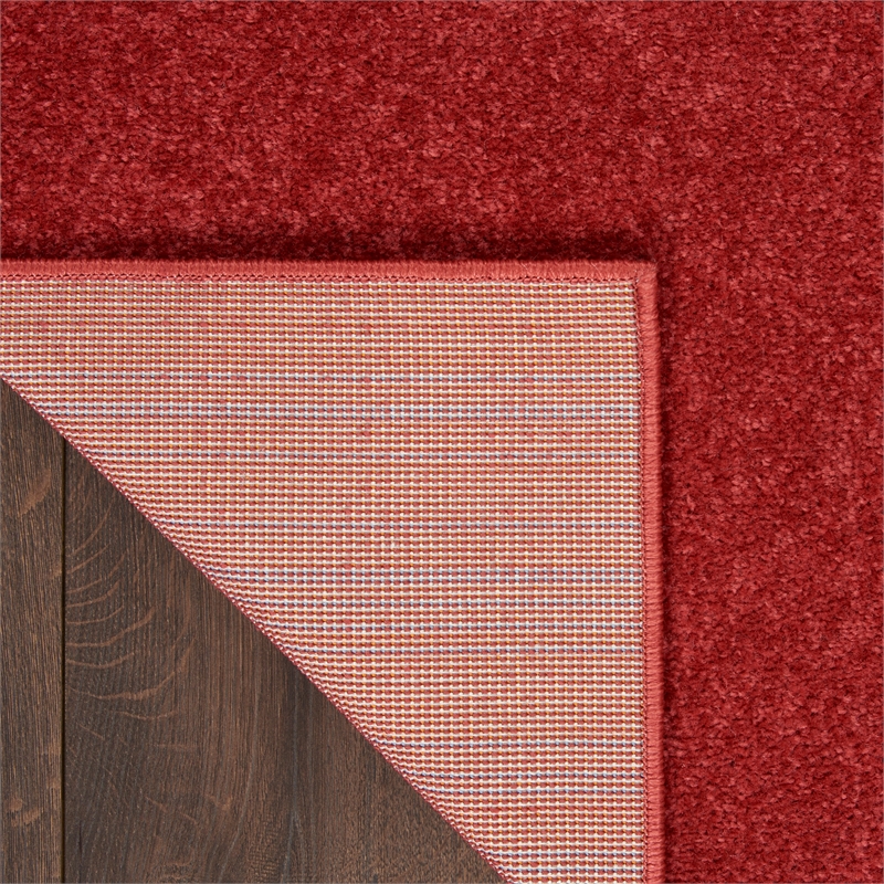 Nourison Essentials 9' x 12' Fabric Brick Red Outdoor Area Rug