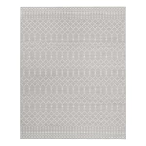 Nourison Whimsicle 100x138&quot Rectangle Contemporary Fabric Area Rug in Gray