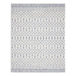 Nourison Whimsicle 100x138&quot Rectangle Contemporary Fabric Area Rug in Ivory
