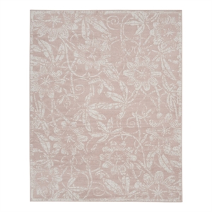 Nourison Whimsicle 8' x 12' Pink Fabric Farmhouse Area Rug (8' x 12')